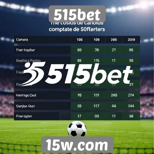 Comparativo de odds entre 515bet e concorrentes